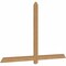 Ekena Millwork Eugene Smooth Timber Gable Bracket, Western Red Cedar, 72"W x 45"H x 1 1/2"D x 3 1/2"F, 15/12 Pitch GBW072X45X0204EUG00SWR - alternate 2